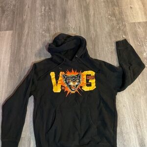 Violent gentleman Black Graphic Hoodie